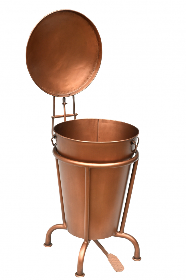 Poubelle à pédale 'Klapp' - Cuivre
