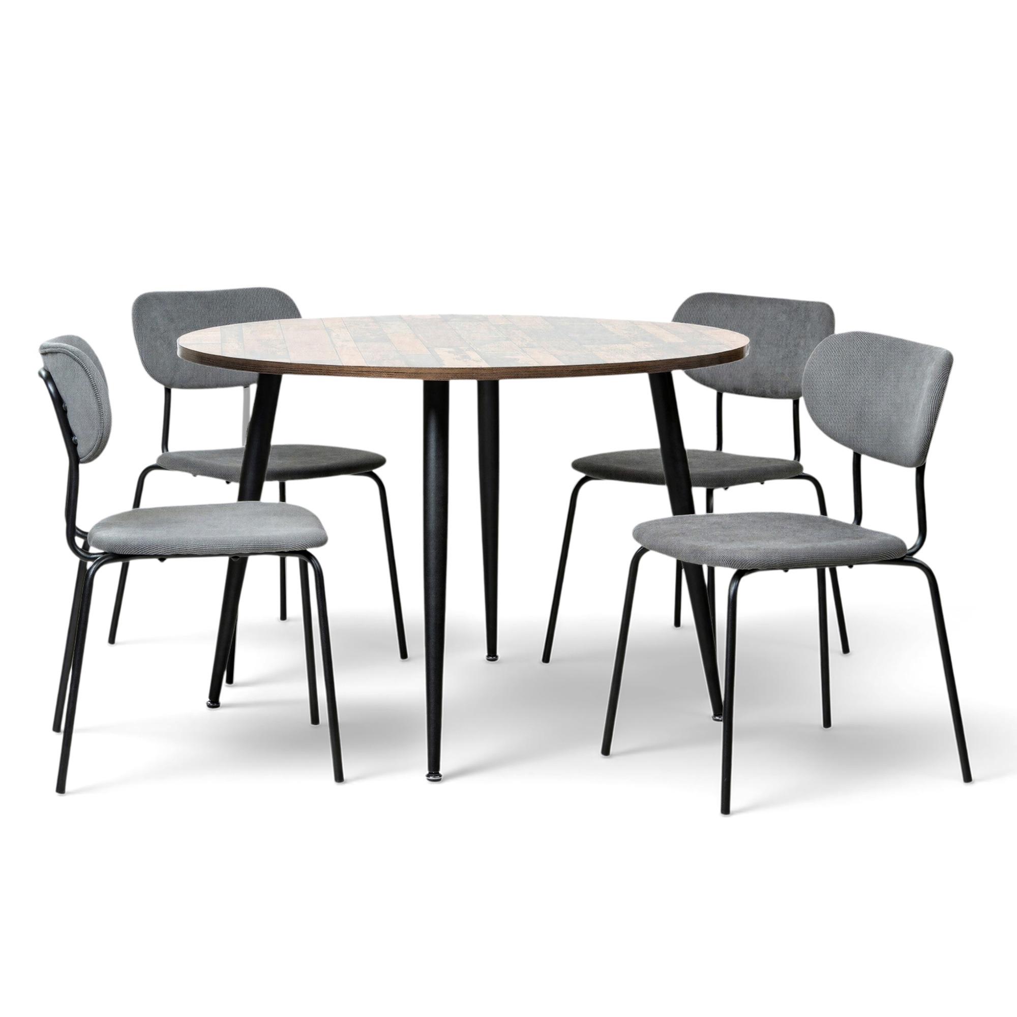 Groupe de repas 'Runt Kungsholmen' - 1 Table & 4 Chaises