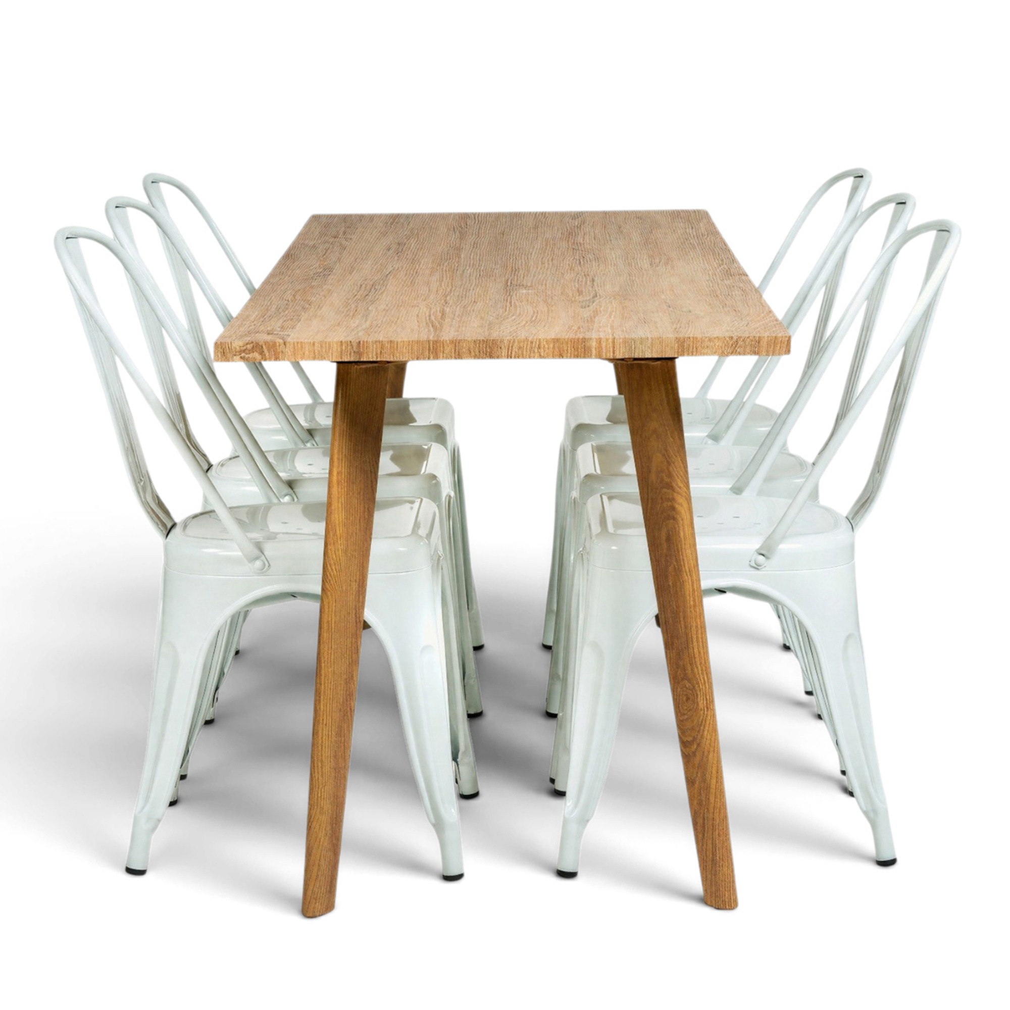 Groupe de repas 'Nordisk Montmartre' - 1 Table & 6 Chaises