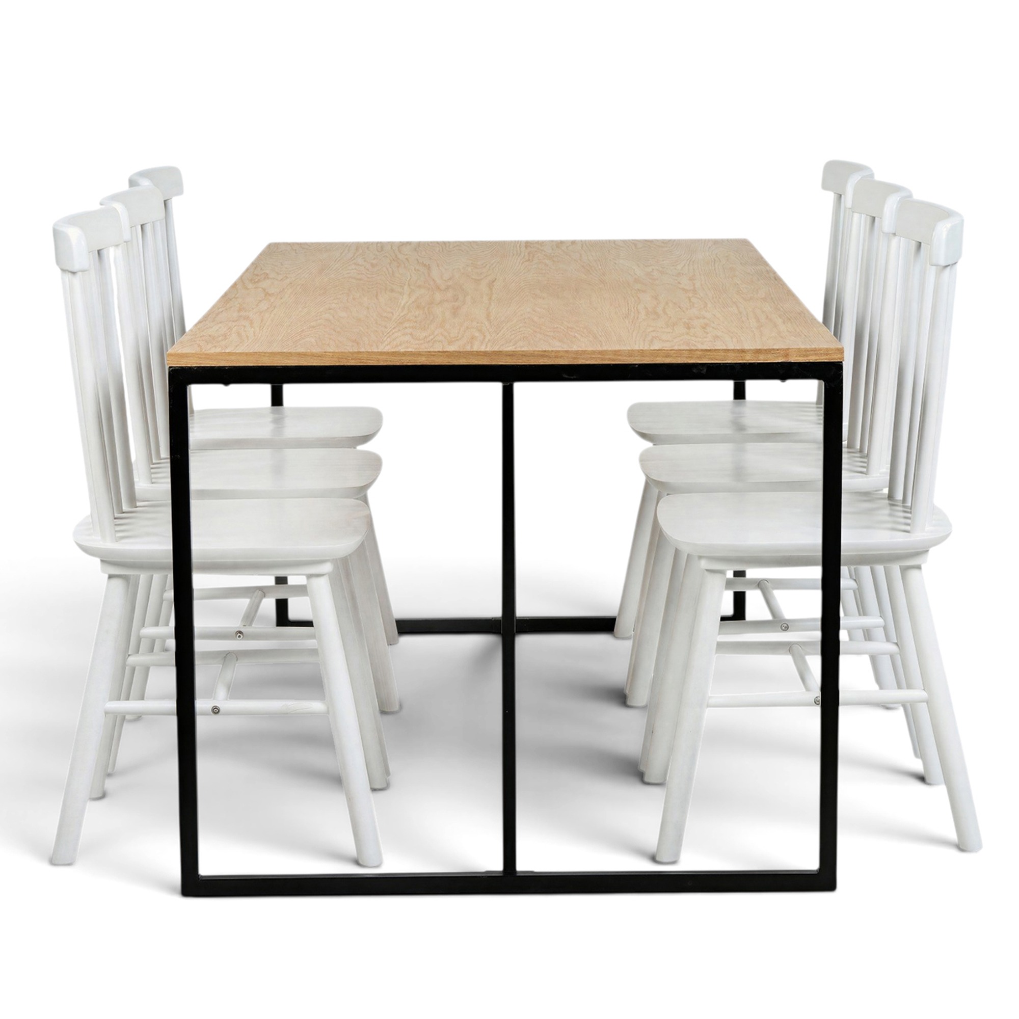 Groupe de repas 'Vega Elsa' - 1 Table & 6 Chaises