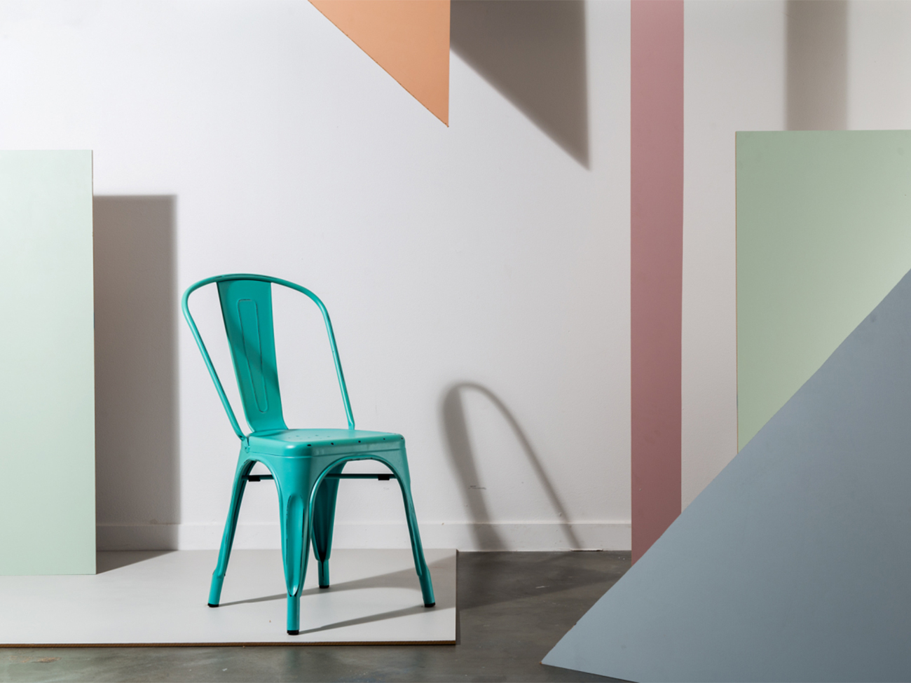 Chaise 'Montmartre' - Vintage turquoise