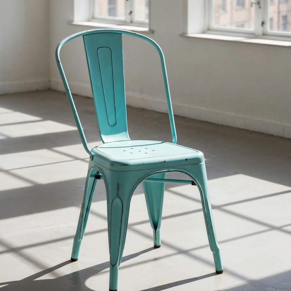Chaise 'Montmartre' - Vintage turquoise