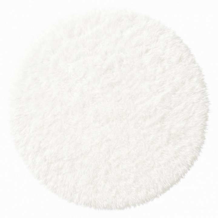 Tapis rond à poils longs \'Janjira\' - Blanc dans le groupe Tapis / Tapis en ry chez Reforma (H100080)