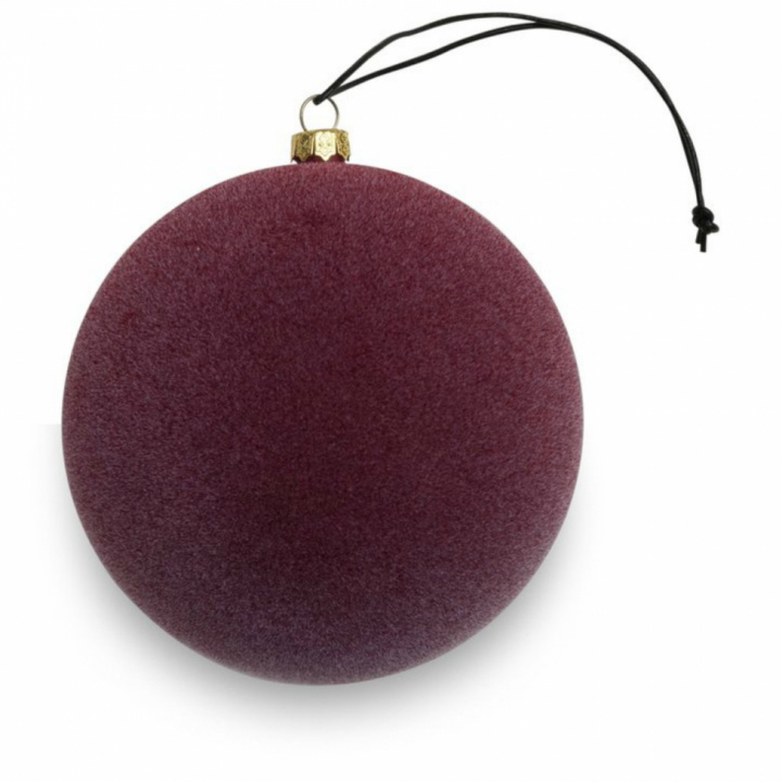 Boule de Noël \'Velvet\' - Bourgogne (S) dans le groupe Décoration / Décoration / Décorations de Noël chez Reforma (00213)