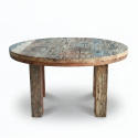 Table basse ronde \'Birka\' 85 x 85 cm - Vintage