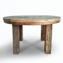 Table basse ronde \'Birka\' 85 x 85 cm - Vintage
