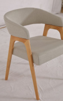 Chaise \'Alba\' - Naturel/Gris
