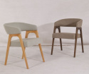 Chaise \'Alba\' - Naturel/Gris