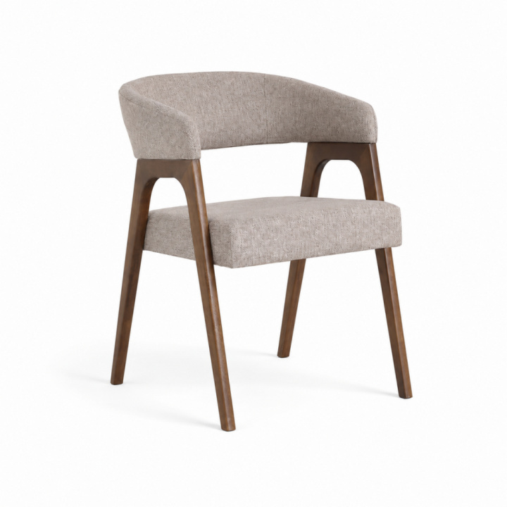 Chaise \'Alba\' - Noyer/Greige dans le groupe Meubles / Meubles d\'assise / Chaises chez Reforma (071-walnut-beige)