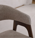 Chaise \'Alba\' - Noyer/Greige