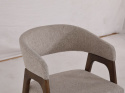 Chaise \'Alba\' - Noyer/Greige