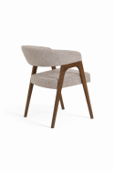 Chaise \'Alba\' - Noyer/Greige