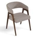 Chaise \'Alba\' - Noyer/Greige