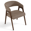 Chaise \'Alba\' - Noyer/Marron