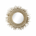 Miroir \'Stina\' rond 60cm - Nature
