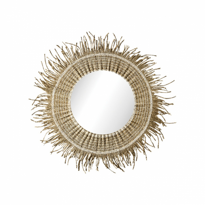 Miroir \'Stina\' rond 60cm - Nature dans le groupe Décoration / Décoration / Miroirs chez Reforma (085-543-00)