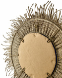 Miroir \'Stina\' rond 60cm - Nature