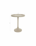 Table d\'appoint \'Jason\' Ø46 cm - Beige
