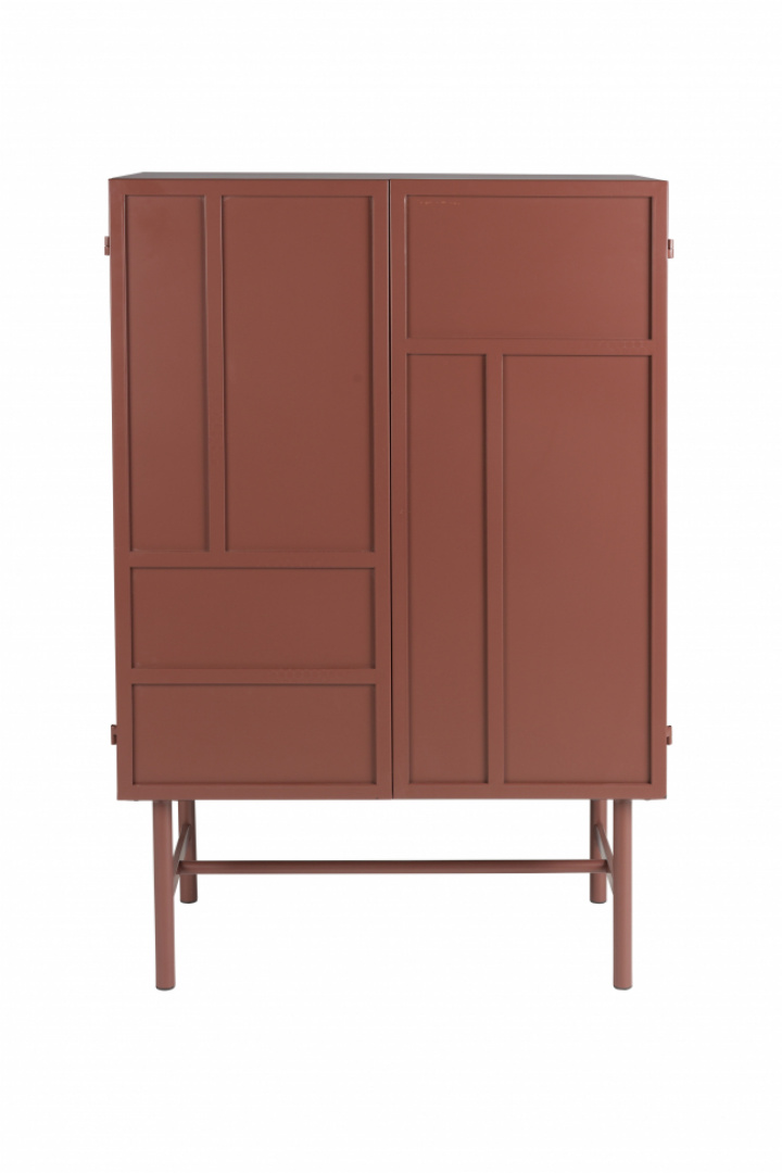 Armoire \'Davis\' - Rouge dans le groupe Meubles / Étagères & rangement / Armoires et buffets chez Reforma (1001063)
