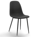 Chaise \'Gal\' - Gris/Noir