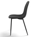 Chaise \'Gal\' - Gris/Noir