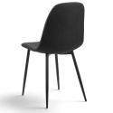 Chaise \'Gal\' - Gris/Noir