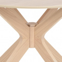 Table à manger \'Kotor\' Ronde 105cm - Naturel