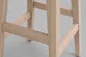 Tabouret de bar \'Austin\' - Nature/Blanc