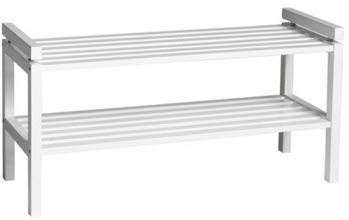 Rangement à chaussures \'Confetti\' 80cm - Blanc dans le groupe Meubles / Étagères & rangement / Étagères à chapeaux et à chaussures chez Reforma (103614)