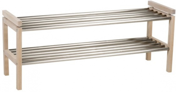 Rangement à chaussures \'Confetti\' 100cm - Métal/Pigmenté blanc dans le groupe Meubles / Étagères & rangement / Étagères à chapeaux et à chaussures chez Reforma (103733)