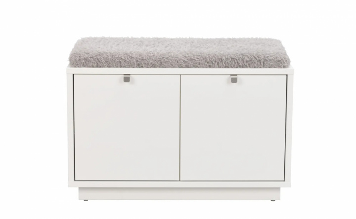 Banc \'Confetti\' 70cm - Blanc/Gris clair dans le groupe Meubles / Meubles d\'assise / Bancs chez Reforma (103756)