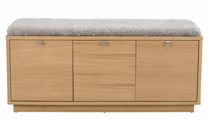 Banc \'Confetti\' 106cm - Chêne/Gris clair dans le groupe Meubles / Meubles d\'assise / Bancs chez Reforma (103762)