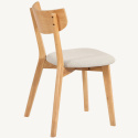 Chaise \'Saba \'- Chêne/Beige