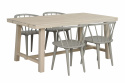 Table à manger \'Brooklyn\' 170x95cm - Chêne blanchi
