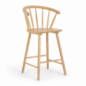 Tabouret de bar \'Astrid\' - Pigmenté blanc