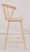Tabouret de bar \'Astrid\' - Pigmenté blanc