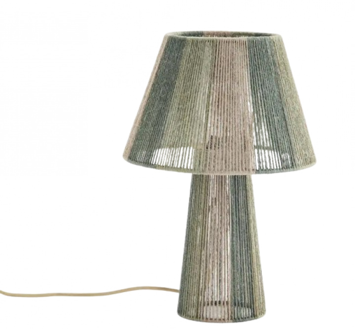 Lampe de table \'Jute\' - Vert dans le groupe Éclairage / Lampes / Lampes de table chez Reforma (10962-B)
