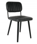 Chaise \'Jake\' - Vintage/Noir