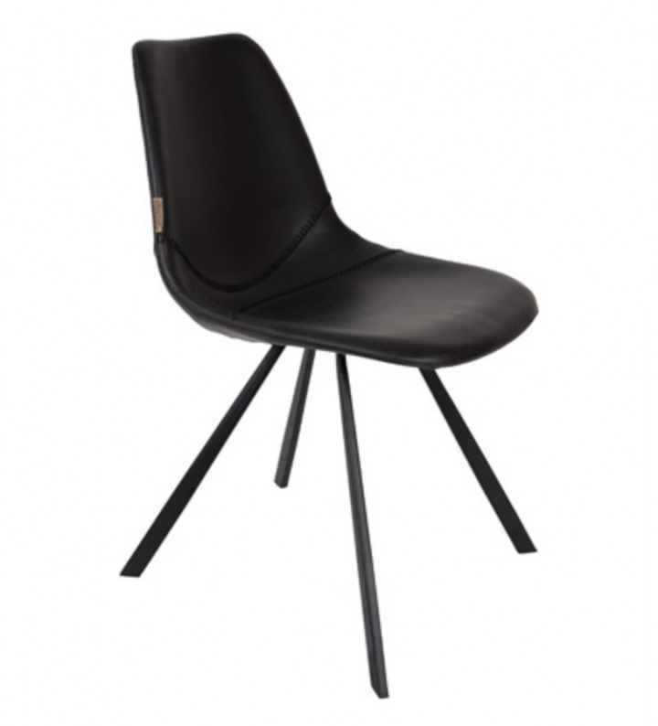 Chaise \'Franky\' - Noir/Cuir PU dans le groupe Meubles / Meubles d\'assise / Chaises chez Reforma (1100280)