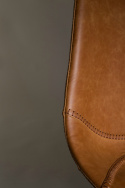 Chaise \'Franky\' - Cognac/Acier