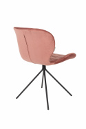 Chaise \'Omg\' - Velours/Rose
