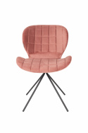 Chaise \'Omg\' - Velours/Rose