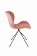 Chaise \'Omg\' - Velours/Rose