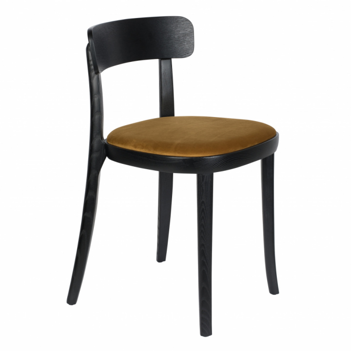 Chaise \'Brandon\' - Noir/Ocre dans le groupe Meubles / Meubles d\'assise / Chaises chez Reforma (1100443)