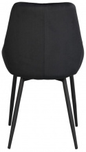 Chaise \'Sierra\' - Velours noir
