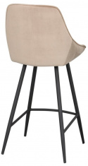 Tabouret \'Sierra\' - Beige/Velours