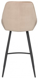 Tabouret \'Sierra\' - Beige/Velours
