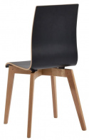 Chaise \'Gracy\' - Noir/Chêne