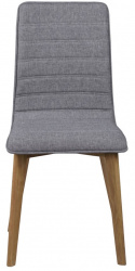 Chaise \'Gracy\' - Gris clair/Chêne