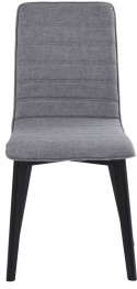 Chaise \'Gracy\' - Gris clair/Noir